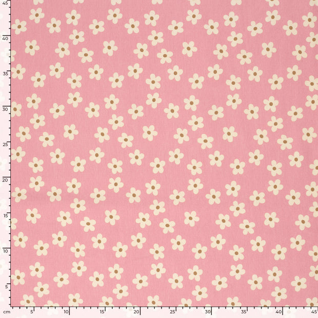  fabric Flowers Old Pink