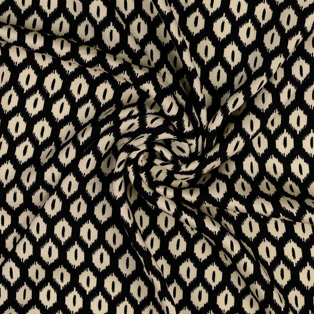 Viscose Satin fabric Black 