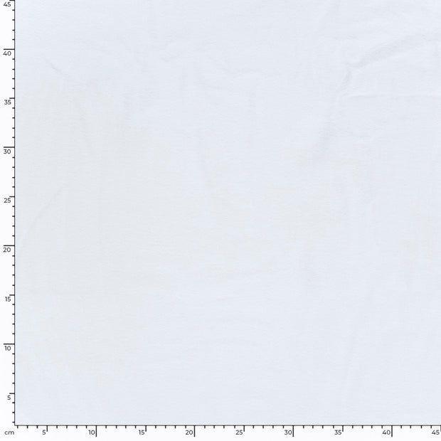 Cotton Fleece fabric Unicolour Optical White