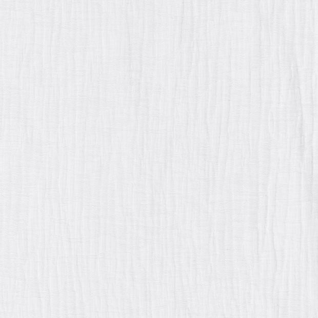 Coton Lin en Chaine et Trame tissu Feuilles Blanc optique