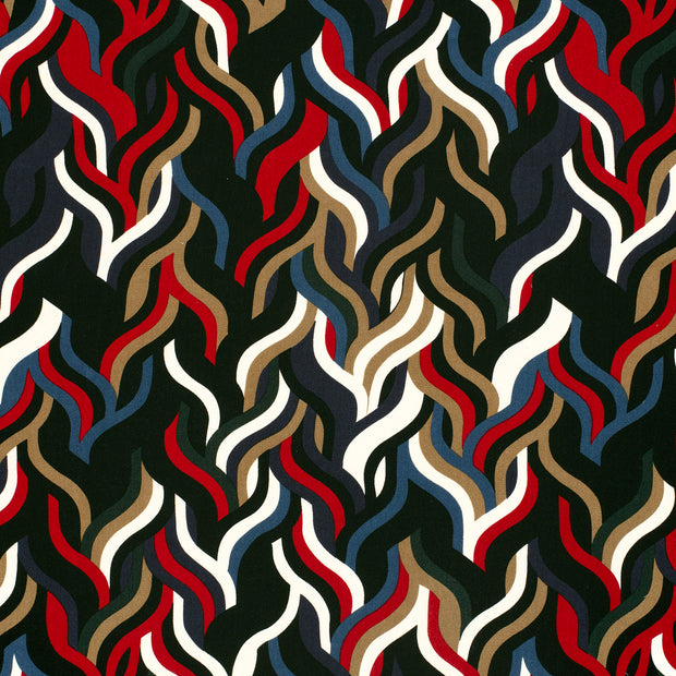 Viscose Twill fabric Steel Blue matte 