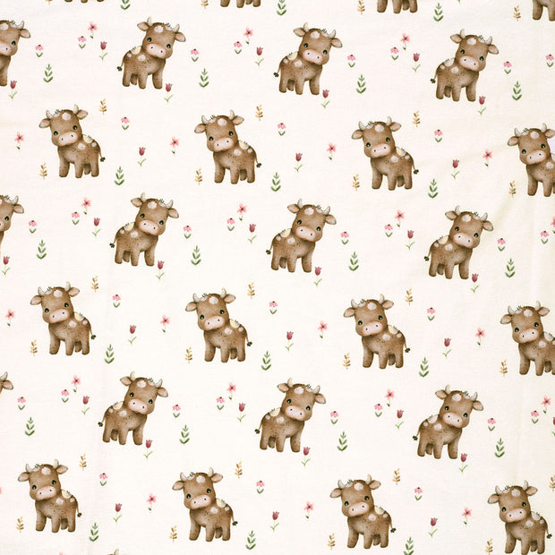 Jersey fabric Optical White soft 