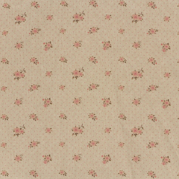 Leinen-Optik fabrik Rosa matt 