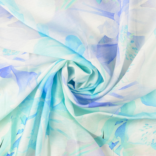 Viscose Poplin fabric Turquoise 