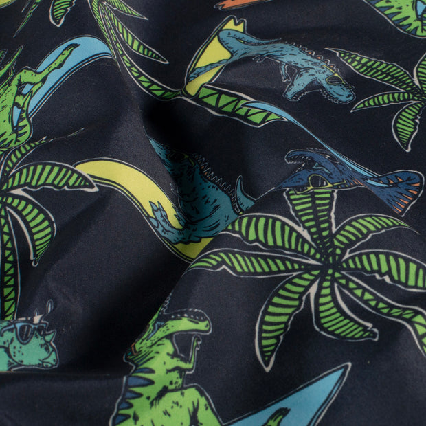 Swimshort water repellent recycled fabric Dinosaurs Navy