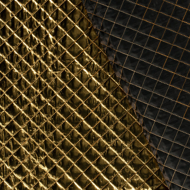 Stepped Lining fabric Checks foiled 