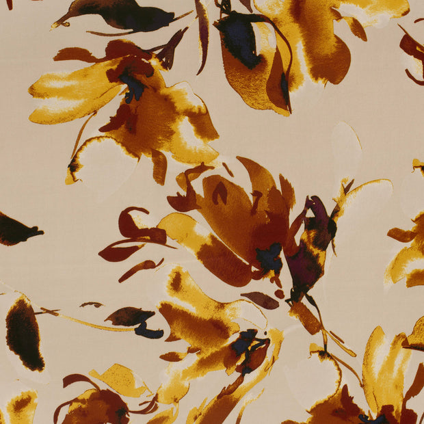 Satijn Duchesse stof Beige licht glanzend 