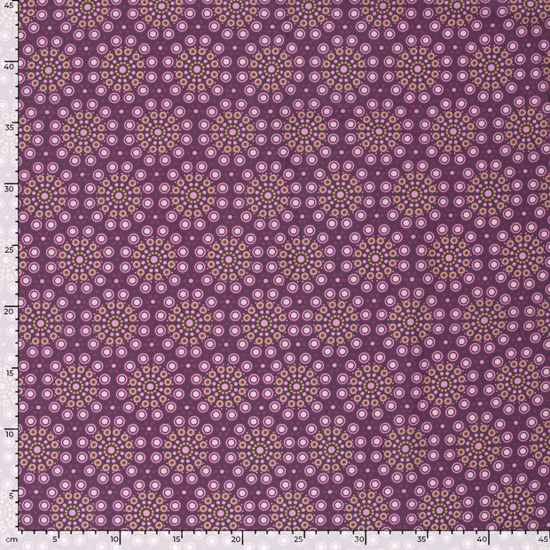 Popeline de Coton tissu Magenta mat 