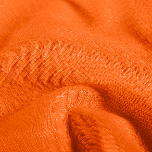 Lin tissu Unicolore Orange
