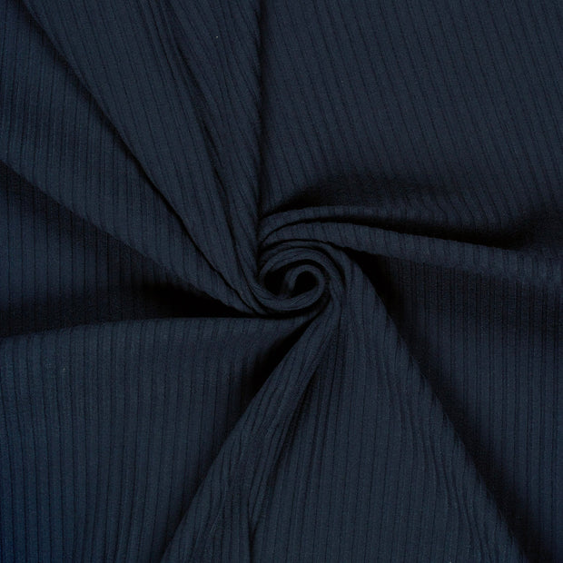 Rib Jersey fabric Navy 