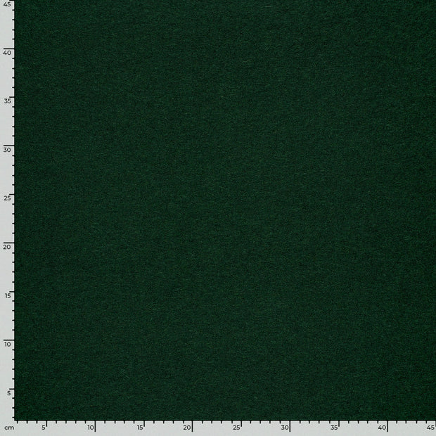 Wool Boucle fabric Unicolour Dark Green