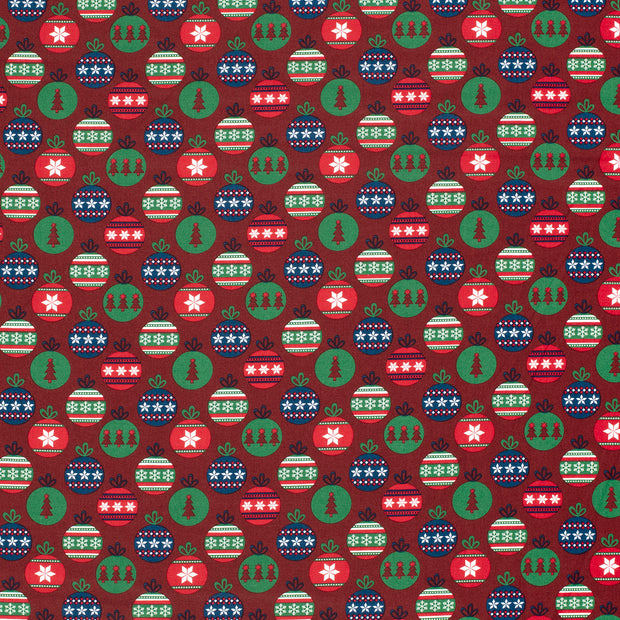 Cotton Poplin fabric Red 