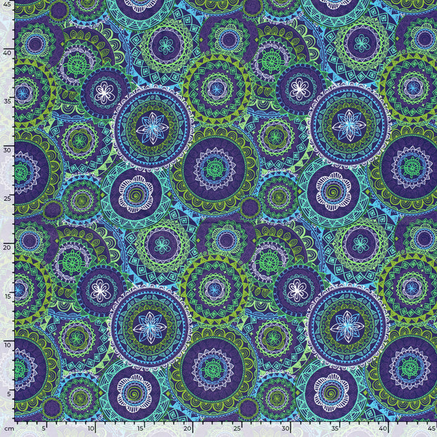 Softshell fabric Mandala's digital printed 