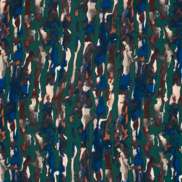 Viscose Nylon Ottoman fabric Dark Green 