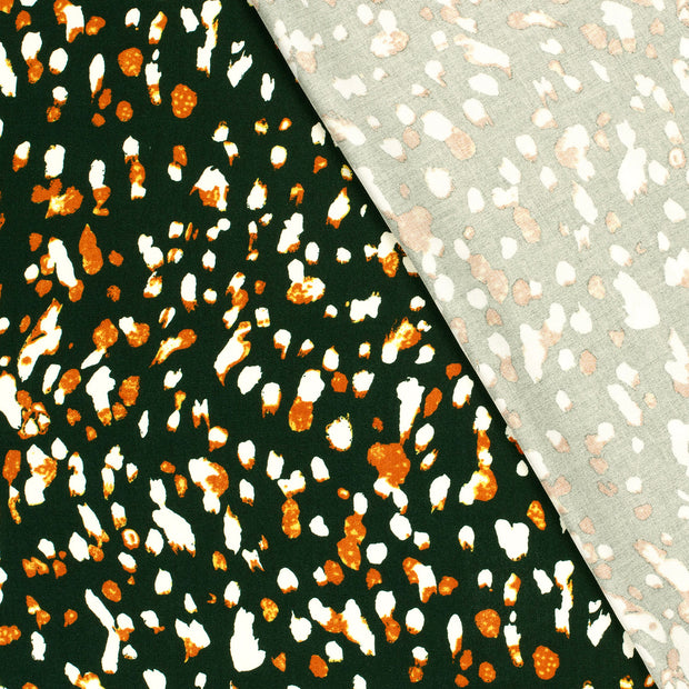 Viscosa Twill tela Puntos estampado 