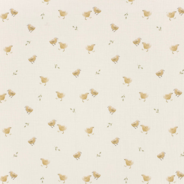 Double gaze tissu Blanc cassé mat 