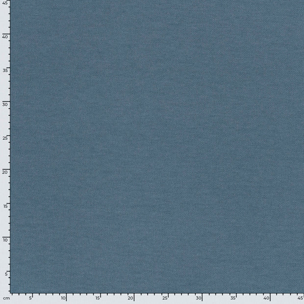 Poly Viscose Jersey fabric Melange Indigo
