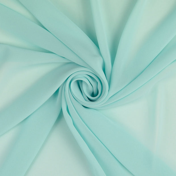 Chiffon fabric Turquoise 