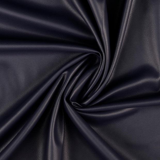 Leather fabric Navy 
