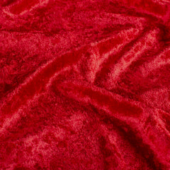 Velours crushed Effen Rood