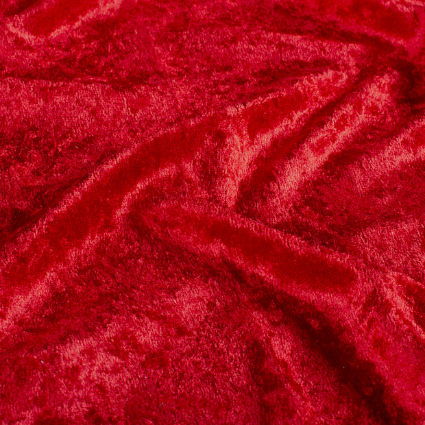 Velours fabric Unicolour Red