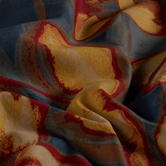 Punta di Roma bedrukt Abstract Bordeaux