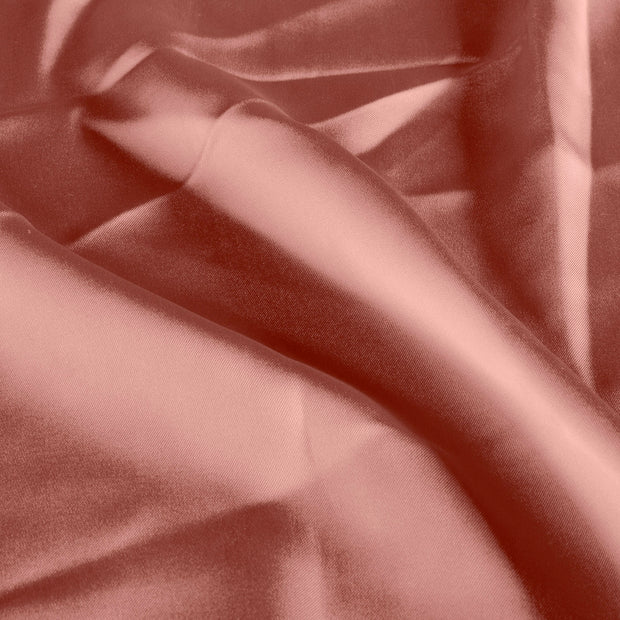 Satin fabrik Uni Altrosa