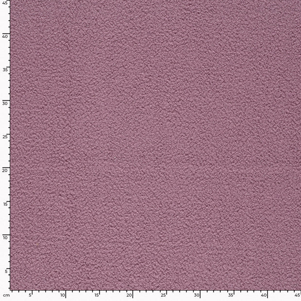 Teddy fabric Unicolour Old Pink