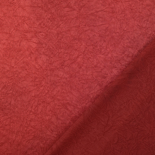 Satin fabric Bordeaux crushed 
