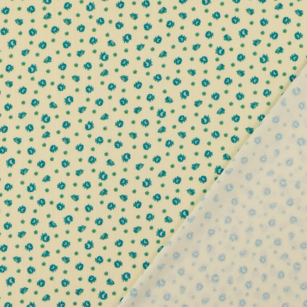 Corduroy 4.5w fabric Dark Mint digital printed 