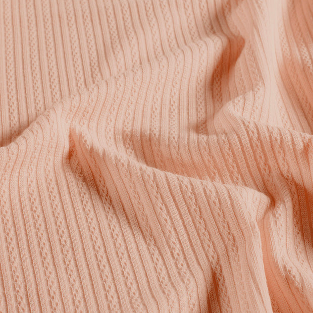 Pinpoint fabric Cable Light Pink