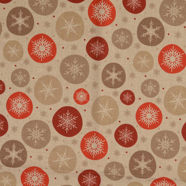 Half Panama fabric Christmas Grey
