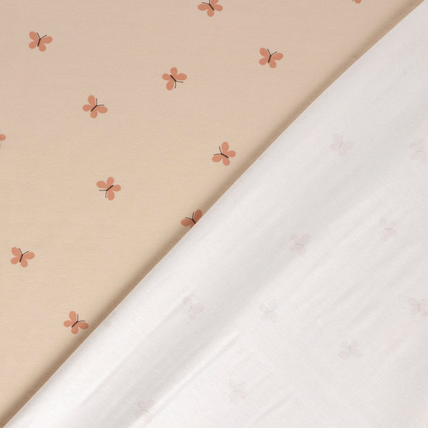 Jersey fabric Butterflies printed 