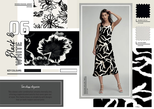 Viscose Nylon Twill fabric Abstract Black