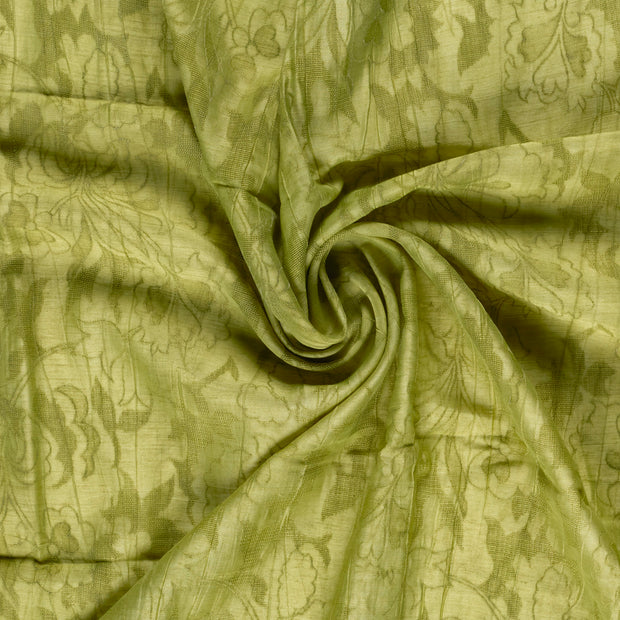  fabric Green embroidered 