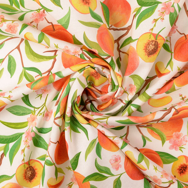 Cretonne fabric White 