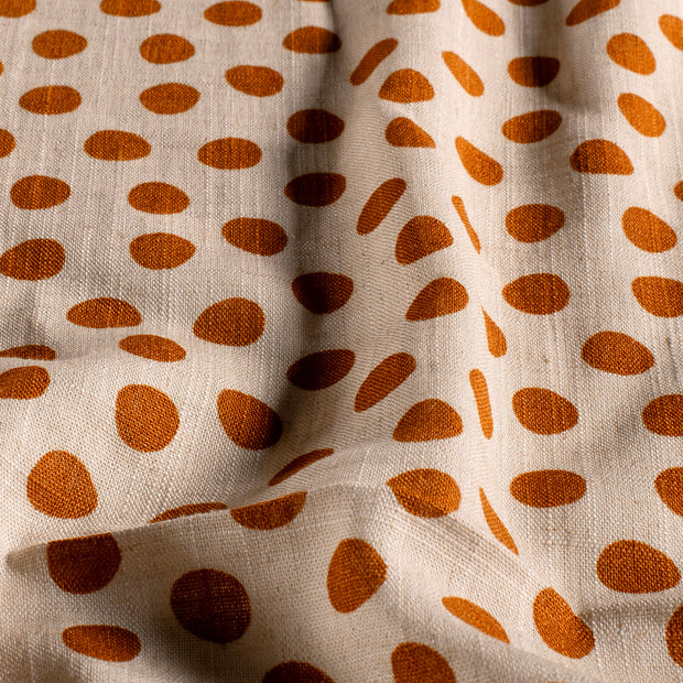  fabric Dots Brique