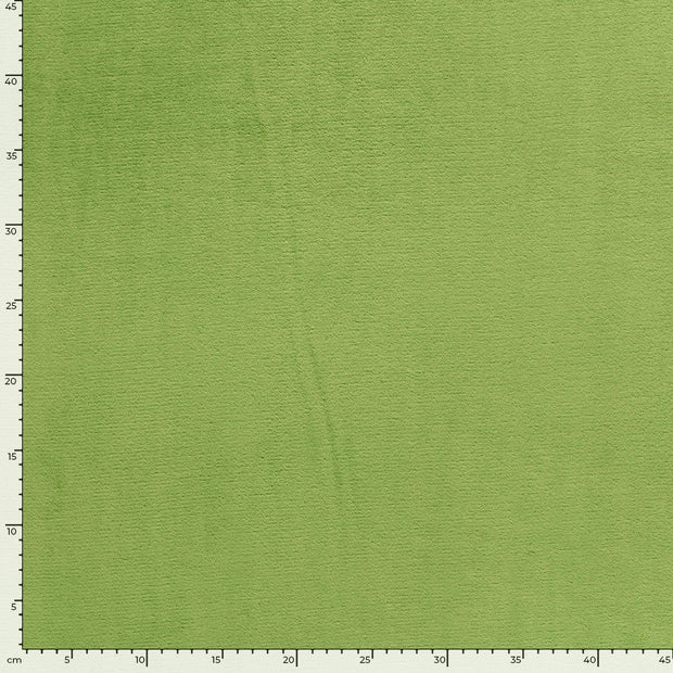 Polaire Doudou tissu Unicolore Pomme verte
