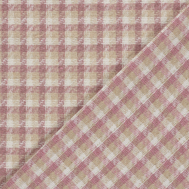 Jacquard fabric Checks brushed 