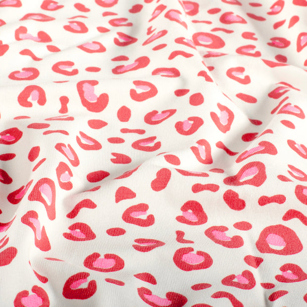 Jersey tissu Panther Blanc cassé