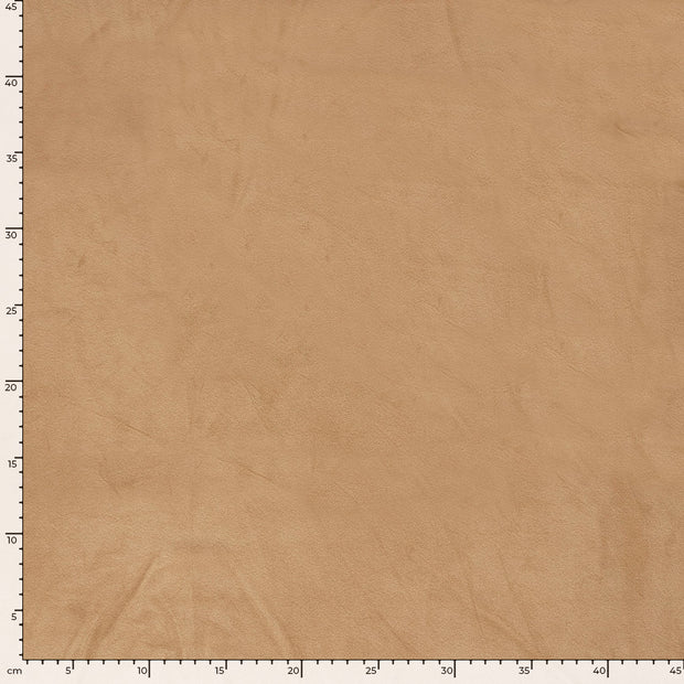 Supersoft Velvet tissu Unicolore Camel