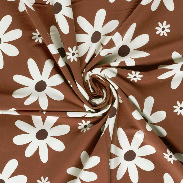 French Terry fabric Old Pink printed 