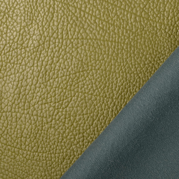Piel tela Verde oliva acolchado 
