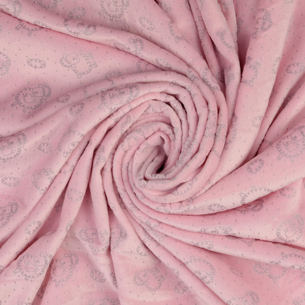 Nicky velours tela Rosa 