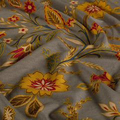 Viscose Vortex Jerséis estampado Flores Gris pardo