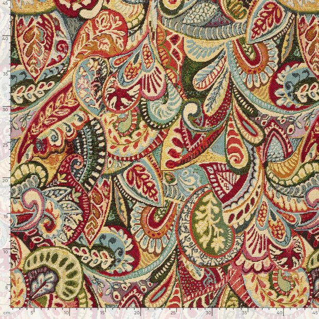 Gobelin stof Paisley Rood
