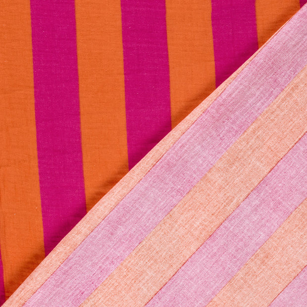 Muselina tela Rayas estampado 
