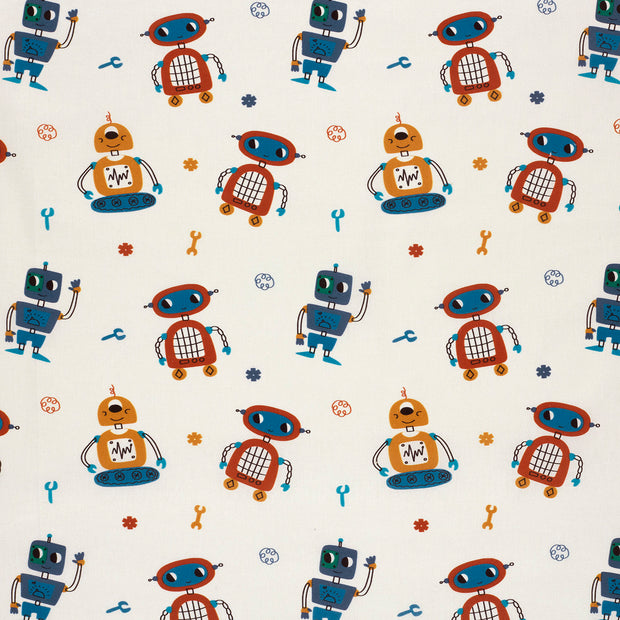 Cotton Poplin fabric Off White matte 