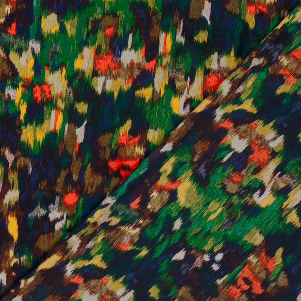 Satin Velvet fabric Abstract printed 