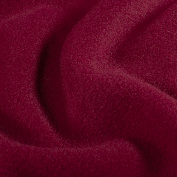 Polar Fleece fabrik Uni Bordeauxrot